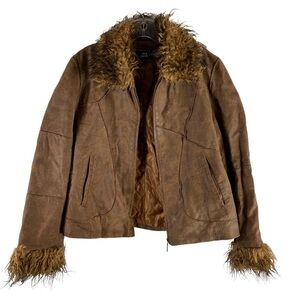 Me Jane Y2K Penny Lane Leather Jacket SZ L